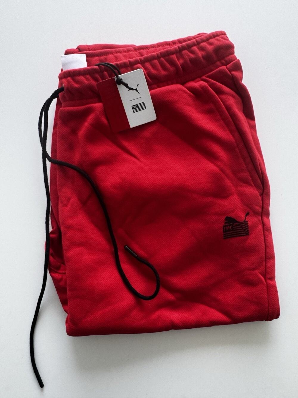 Puma X TMC Marathon Every Day Hussle Men's Red French Terry Sweatpants Size XL